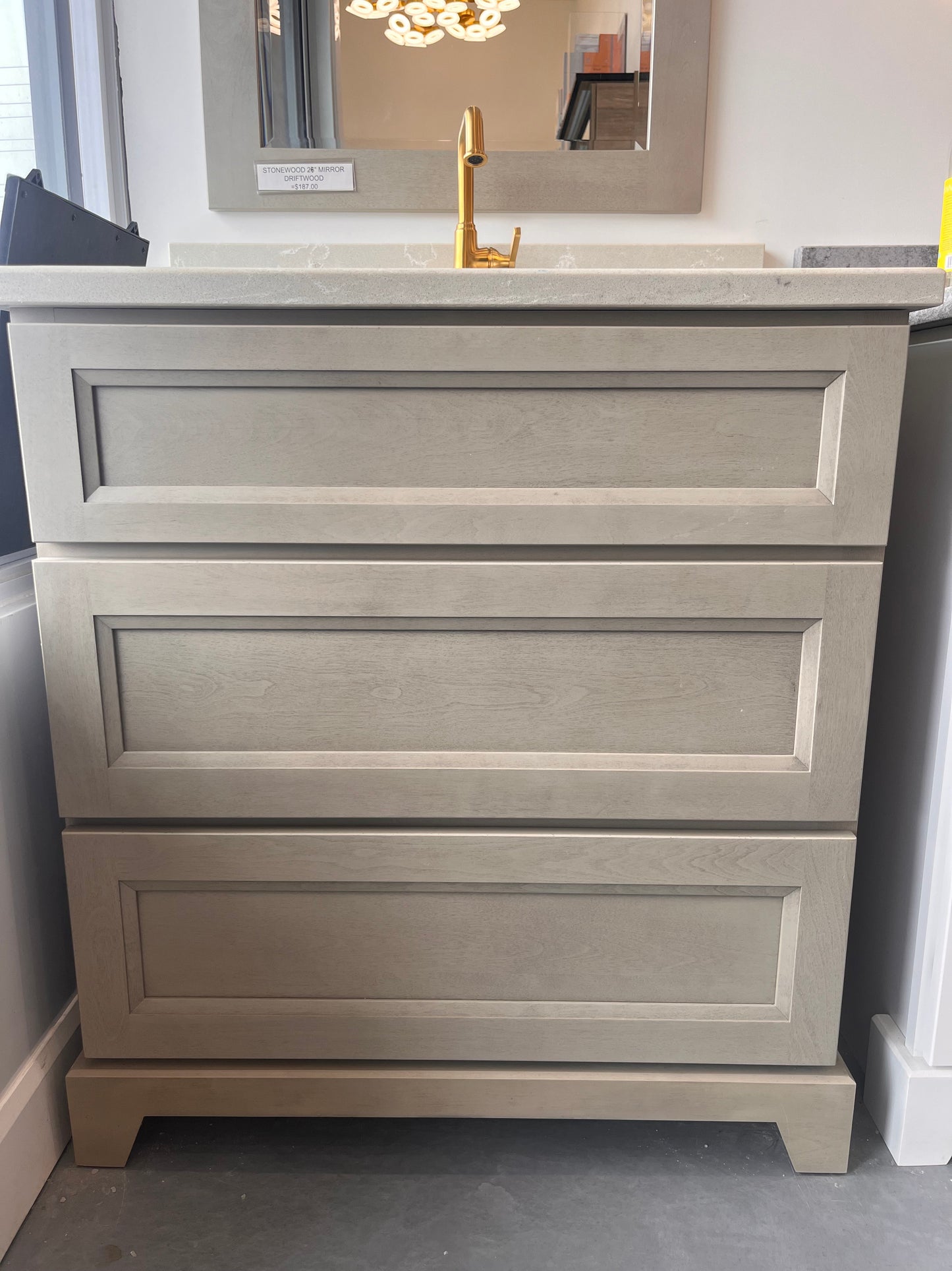 30" Stone Vanity Floor Model