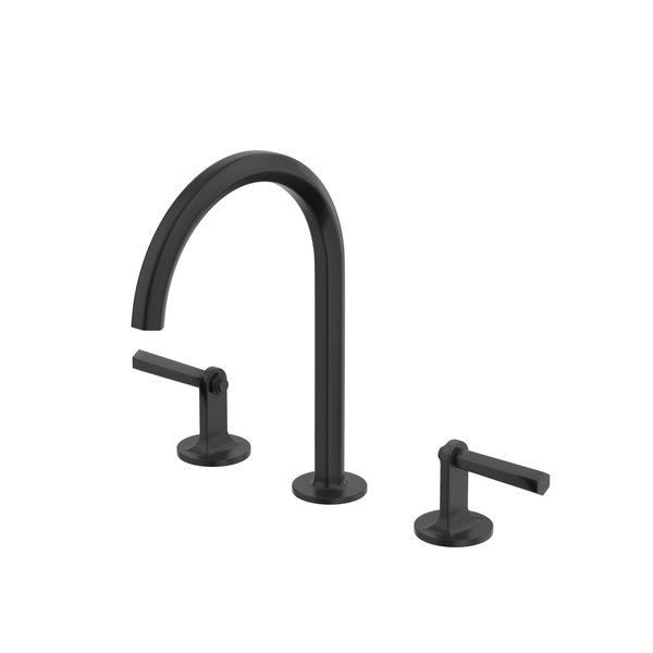 Modelle Widespread Bathroom Faucet With C-Spout - Matte Black