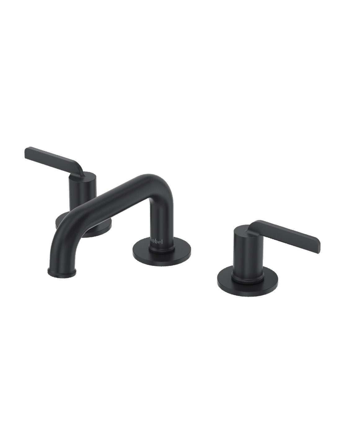 Authentica Widespread Lavatory Faucet With Low Spout - Black | AUSQ08BK