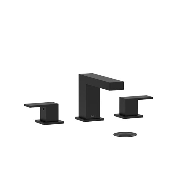 Kubik Widespread Lavatory Faucet - Black | Model Number: US08BK